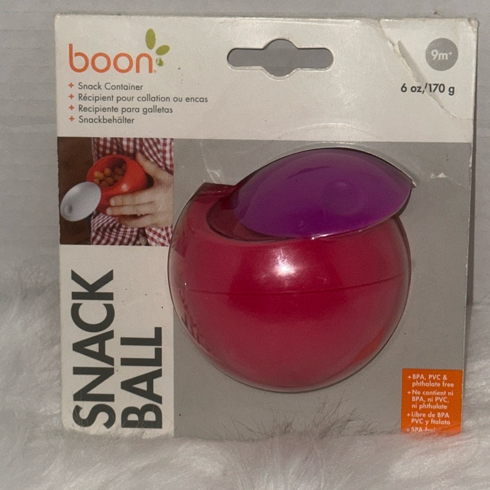 Boon Snack Ball Pink & Purple